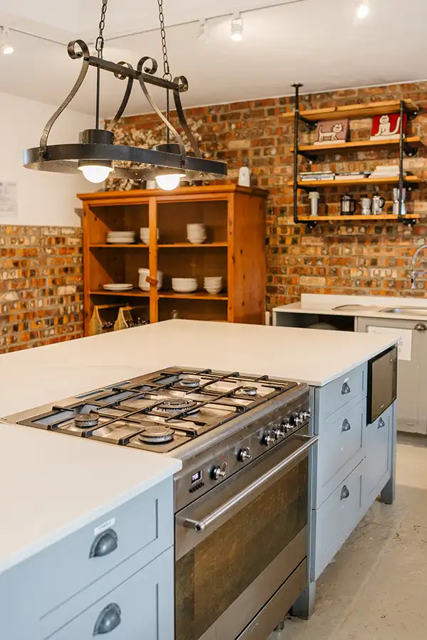 De keuken en eethoek